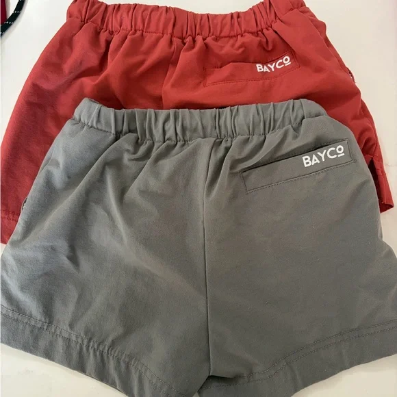 Bayco Kids' Swim Trunks - Red and Gray - Picture 3 of 8